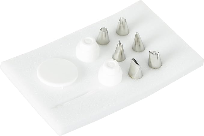DECORA 9 Pcs Starter Set for Piping Decoration, Stainless Steel Silver, 17.5 x 11 x 5.5 cm - Image 4