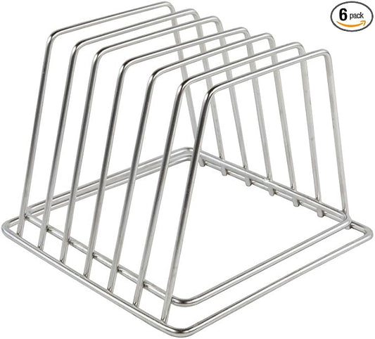 Thirteen Chefs Stainless Steel Cutting Board Rack - Holds 6 Boards up to 3/4" Wide - NSF Approved for Commercial Kitchens by ThirteenChefs