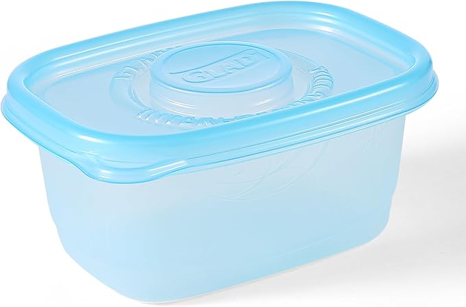 Glad Food Storage Containers, Small Rectangle, 24 Ounces | Freezerware | 4 Count Set | Pack of 2 - Image 5