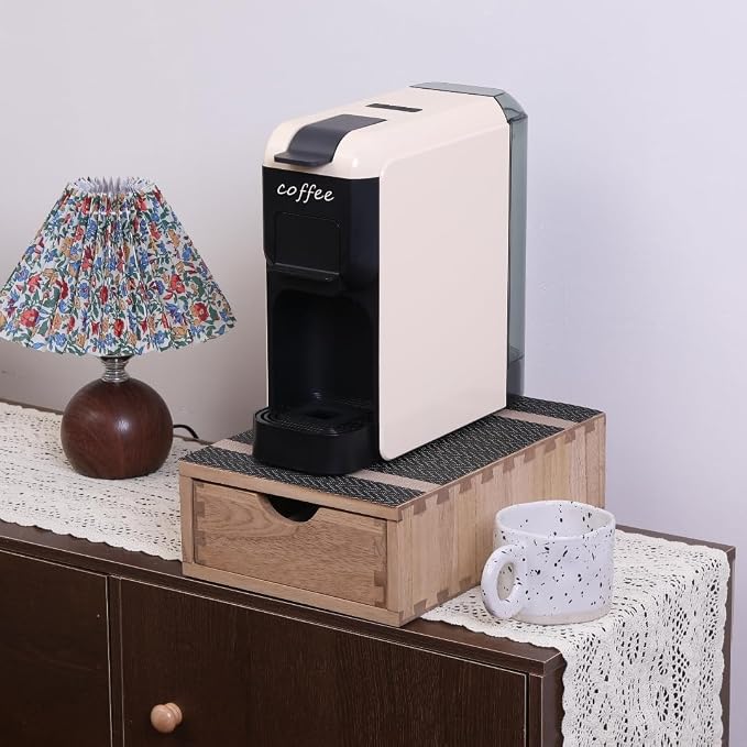 DDYURI Drawer Holder for Coffee Brew - Kitchen Machine Accessories Stand Shelf Countertop - Serve Coffee Station and Pod Capsules Storage Organizer for Home Decor Office Storage Solution CF1D1C-Light - Image 4