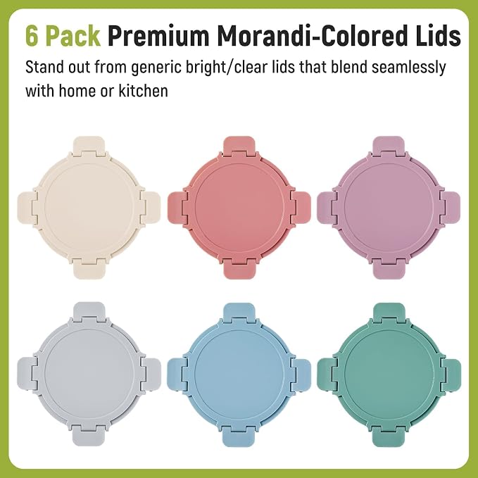 [UPGRADED LID] 6 Sets 3 Cup/24oz Borosilicate Glass Food Soup Containers with Lids, Meal Prep Storage Bowl Jars for Leftover Meal Lunch Oats Fruit Deli Salads - Microwave, Oven, Freezer Safe -BPA Free - Image 3