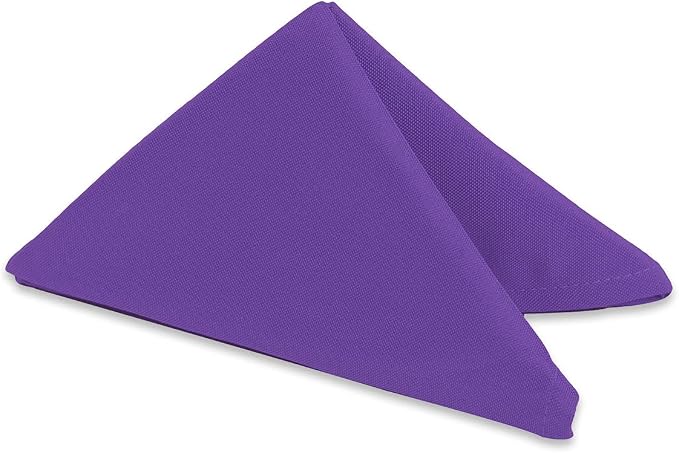 100 pcs Pink 20"x20" Polyester Cloth Napkins | Premium, soft, & durable square linen napkins, perfect for weddings, dining, restaurants, & parties. Washable. by LeadingLinens