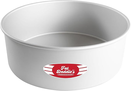 Fat Daddio's PRD-104 Round Cake Pan, 10 x 4 Inch, Silver by FatDaddios