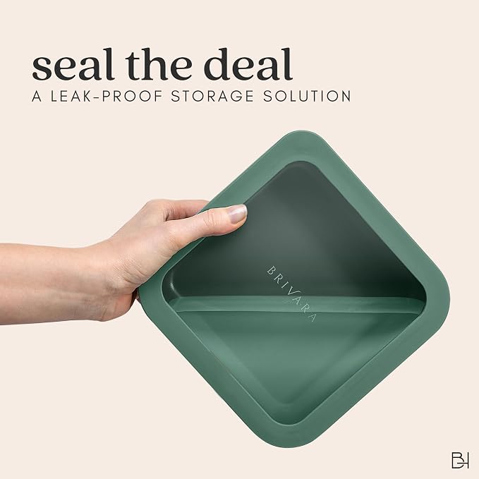 Glass Food Storage Container with Lid, 6-Cup Medium Rectangle | Microwave-Safe Airtight Lid, Oven-Safe Ceramic-Coated Glass | Zero Plastic, No PFAS/PFOA/BPA, Reusable [Pine] - Image 8