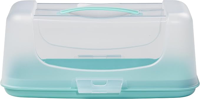 Tala Rectangular Cake Carrier and Storage Container, Ideal for Cakes, Loafs and Cupcakes, Airtight with Strong and Stable Base and Secure Locking Clips and Carrier Handle, BPA Free - Image 4