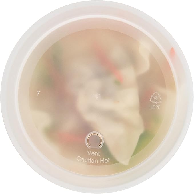 Restaurantware Plastic Food Container 100 Pack of 40 oz Clear Microwave-Safe Storage Container With Lid Leakproof Round Shape Disposable Freezer-Safe - Image 11