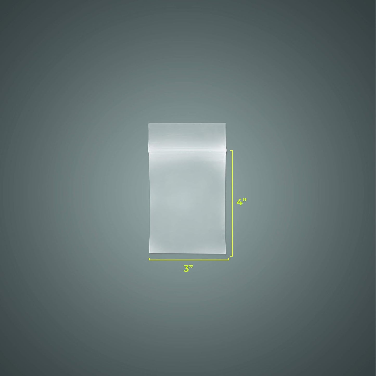 SNL Quality Zipper Lock Reclosable Clear Disposable Plastic Bags, Strong | 3" X 4" - 2 MIL - 1,000 Bags