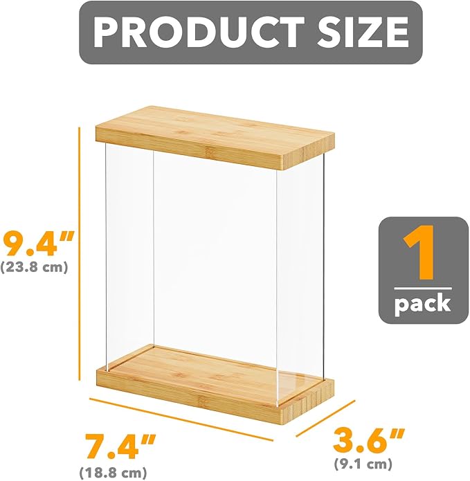 SpaceAid Bamboo Food Storage Container - Airtight Cereal Containers with Lids, Kitchen Cereal Canisters Pantry Organizers and Storage for Rice, Flour, Coffee, Snack, Small 1 Pack - Image 2