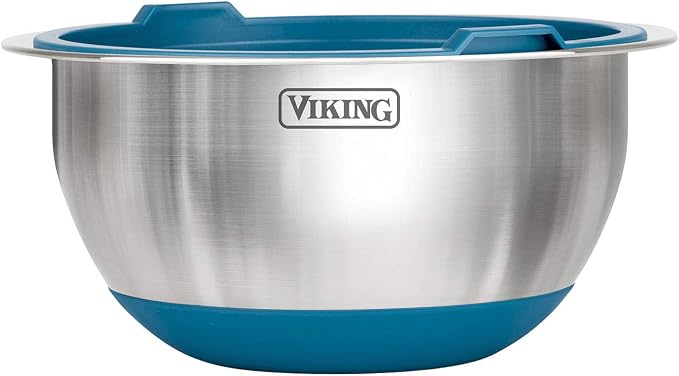 Birsppy XGATML TANGDIAABBCC CHDENUO Sudopo K-Musculo 10-Piece Stainless Steel Mixing, Prep and Serving Bowl Set (Teal) - Image 4