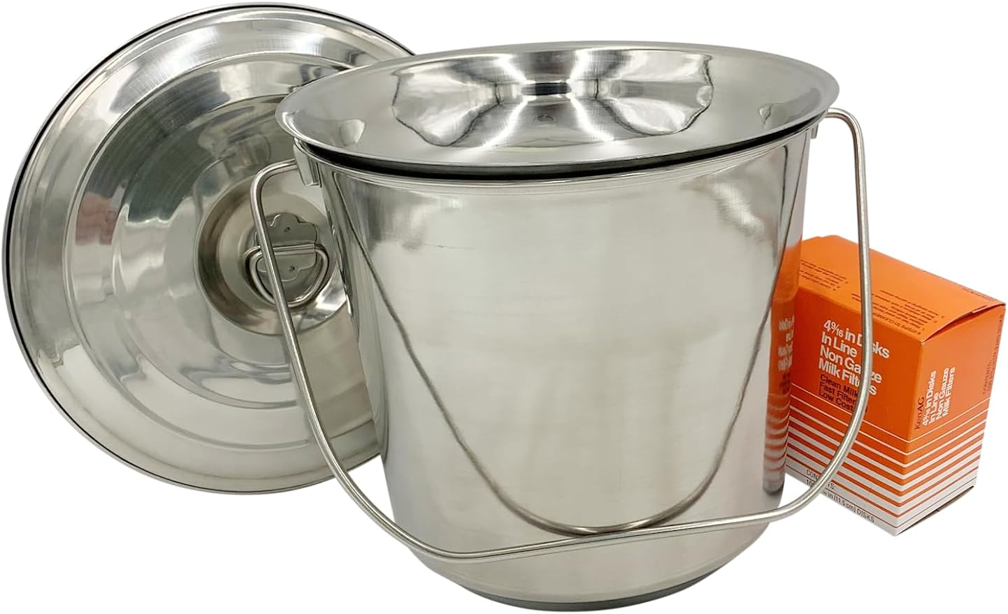 SS Strainers (Medium Strainer & Pail Combo, 10 L Pail & Strainer Combo) by The+Dairy+Shoppe