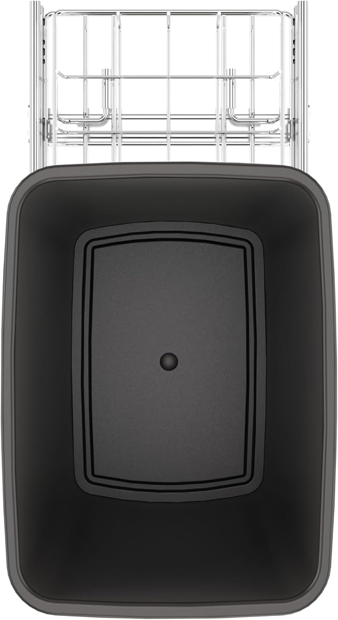Rev-A-Shelf Single 35 Qt Pullout Trash Can for Base Kitchen Cabinets, Garbage Waste Bin System with Full Extension Slides, Min Opening Width of 11.5", Orion Gray, RV-12KD-13C-S - Image 9