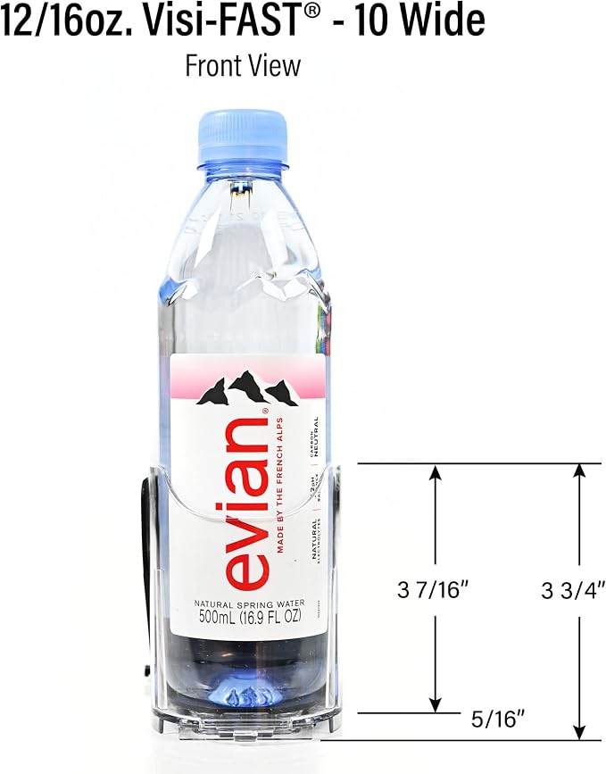 Drink Organizer for Fridge – Visi-Fast Push Dispenser, 12/16oz, 1-Pack - Image 4