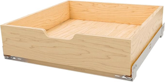Rev-A-Shelf Wood Pullout Drawer Box Kitchen Cabinet Organizer w/Blum Soft-Close for Base Cabinets, Min Opening Width of 20.75", 4WDB-21SC-1 by Rev-A-Shelf