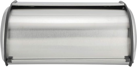 Stainless Steel Bread Box for Kitchen Countertop Bread Storage Bin with Roll Up Lid Large Capacity Bread Keeper 13x9.4x5.9inch by Gavigain
