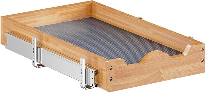 OCG Pull Out Drawers For Kitchen Cabinets 14"W x 21"D, Slide out Wood Drawer Shelf, Pull Out Shelves for Base Cabinet Organization in Kitchen, Pantry, Bathroom - Image 8