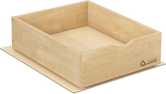 WelFurGeer Soft Close Pull Out Drawers for Kitchen Cabinets, 17" W x 21" D Pull Out Cabinet Organizer, Premium Birchwood Pull-Out Cabinet Drawers, Smooth Slide-Out Shelves for Kitchen Cabinets by WelFurGeer