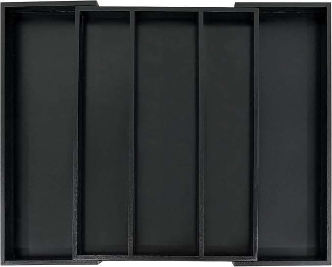 Utoplike Bamboo Expandable Kitchen Drawer Organizer Dividers for Utensils - Image 2