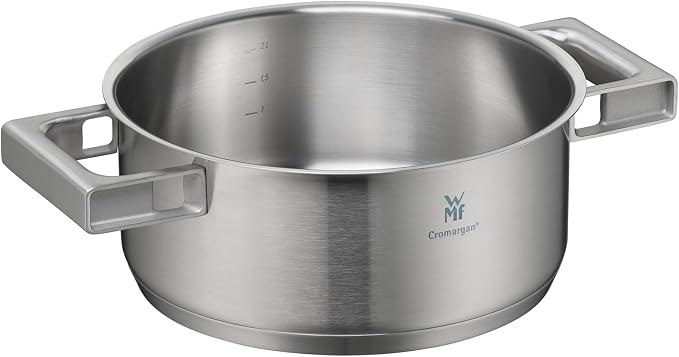 WMF Ultimate Cool Small Cooking Pot 20 cm, Stainless Steel Lid, Stewing Pot Induction 2.5 L, Cromargan Stainless Steel Matt, Heat Reducing Handles, Induction Pot with Inner Scale, Dishwasher Safe - Image 14