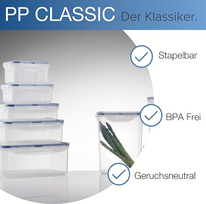 LOCK & LOCK Easy Essentials Food Lids/Pantry Storage/Airtight Containers, BPA Free, Rectangle - 8 Cup - for Cookies, Clear - Image 6
