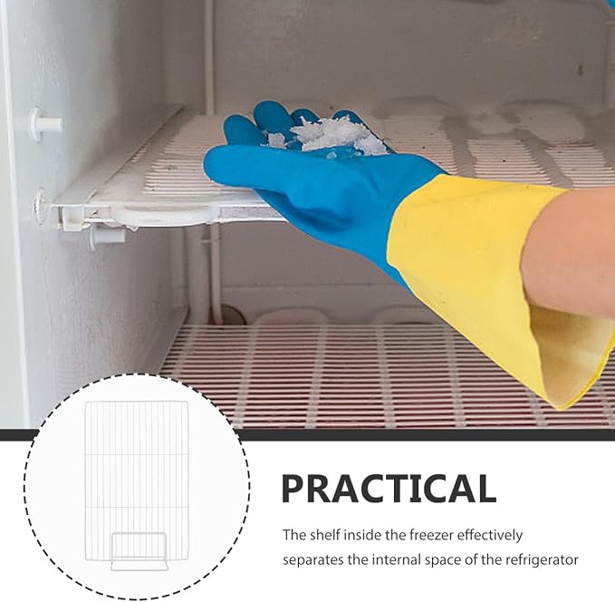 BESTYASH Freezer Partition Divider Chest Refrigerator Dividers 18.11X11.02X3.93In Wire Shelf Organizer for Home and Commercial Freezers Refrigerator Storage and Food Separation - Image 7