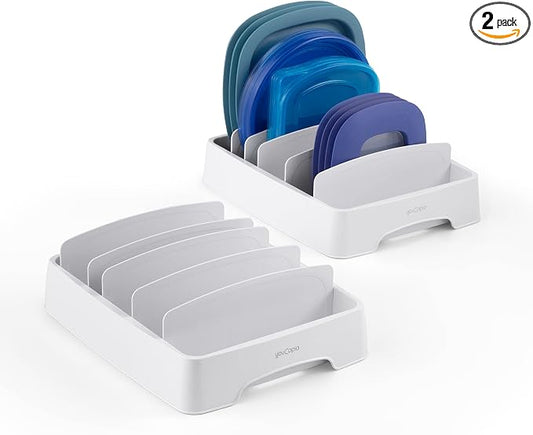 YouCopia StoraLid Adjustable Food Container Lid Organizer for Kitchen Cabinet Storage, Small, 2-Pack by YouCopia