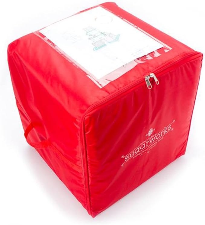 Innovative Sugarworks Small Cake Porter with Insulated Cover and Cake Carrier, 14" x 14" x 16", White - Image 3