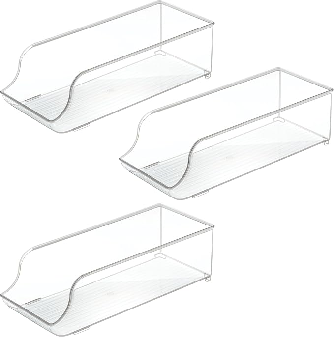 iDesign Soda Can Dispenser for Refrigerator or Pantry, Set of 3, Clear | Made in USA - Image 9