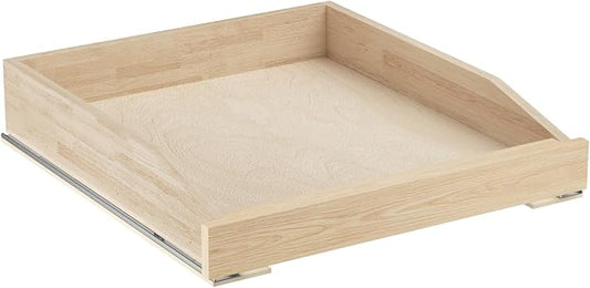 ROOMTEC Pull Out Cabinet Organizer with Soft Close, 19-1/2" W x 21" D, Pull Out Cabinet Drawer for Kitchen cabinets, Pull Out Cabinet Shelf, Finished, Bottom Assembly by ROOMTEC
