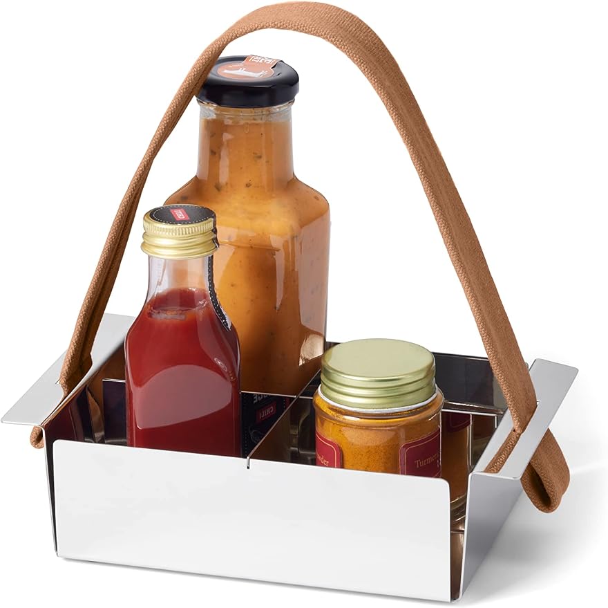 Philippi - A Tavola Condiment Caddy,Silver,20 x 12,5 x 5,5 cm - Image 2