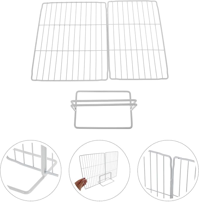 BESTYASH Freezer Separator Fridge Shelf Organizer Metal Shelf Separator Iron Divider Freezer Divider Wire Organizer For Store Supermarket - Image 8