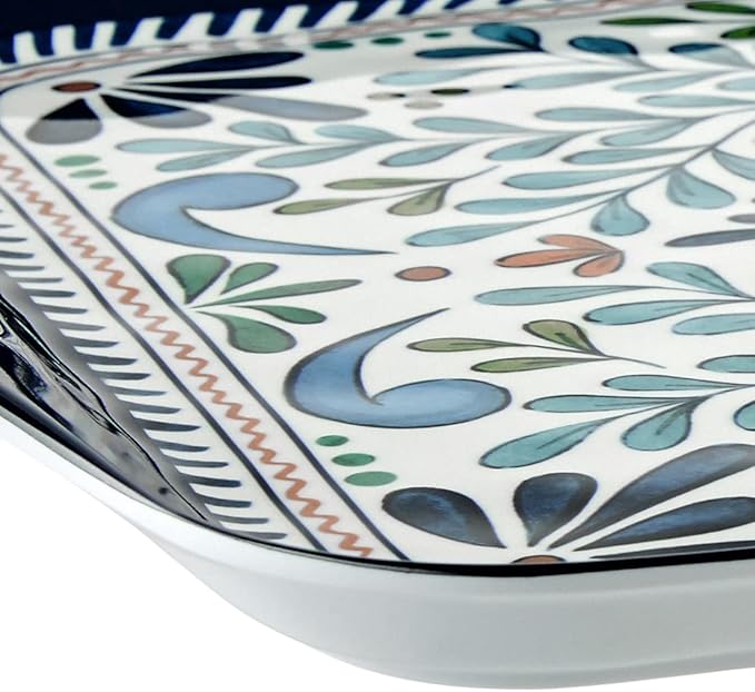 Certified International Talavera Melamine Rectangular Tray with Handles, 19" x 12", 1unit, (20289) - Image 4
