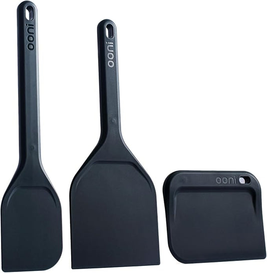 Ooni Dough Tools Set - Set of 3 Dough Preperation Tools, Bread Making Kitchen Utensils, Dough Making Tools, Scraper, Spatula and Mixing Spatula by Ooni