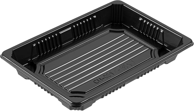 Restaurantware Plastic Sushi Trays 100 Pack of 6.5 x 4.33 x 1.57 Inch With Clear Lids Leak-Resistant Sushi Take Out Boxes Stackable Containers For Grab-And-Go - Image 13