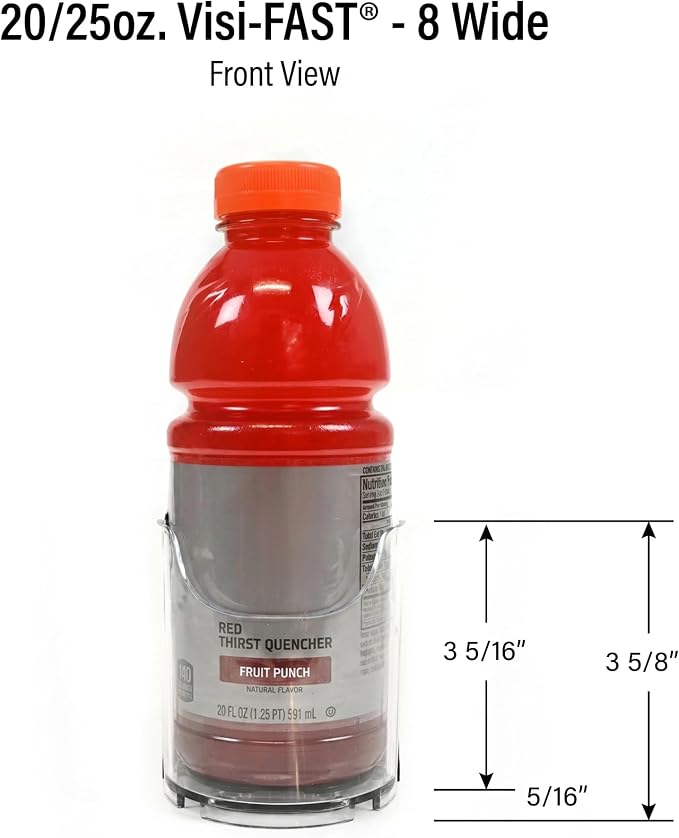 Fridge Organizer & Soda Can Dispenser for Refrigerator - Drink Dispenser & Refrigerator Storage (6-Pack) - Image 3