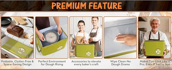 Foldable Bread Proofing Box - Bread Proofer Box - 60-120°F Temp Control, 24H Timer - Image 6