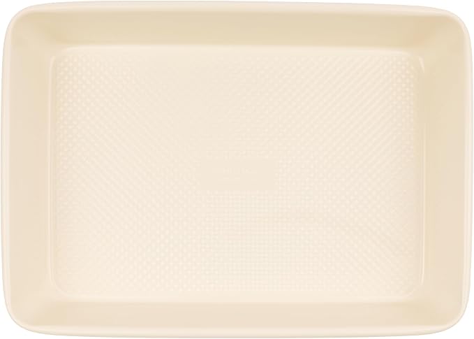 David Burke 13x9 Oblong Baking Pan – Carbon Steel, Non-Stick, PFTE & PFOA Free, Oven Safe with AirFlow Baking Technology – Cream - Image 2