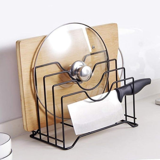 U- Kitchen Organizer Cabinet Rack Storage Holder for Pot Lid, Chopping Board, Pan holder books holder , by MFS+Craft+World