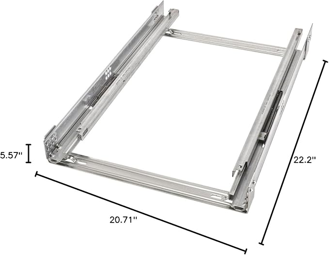 Rev-A-Shelf Wood Pullout Drawer Box Kitchen Cabinet Organizer w/Blum Soft-Close for Base Cabinets, Min Opening Width of 20.75", 4WDB-21SC-1 - Image 3