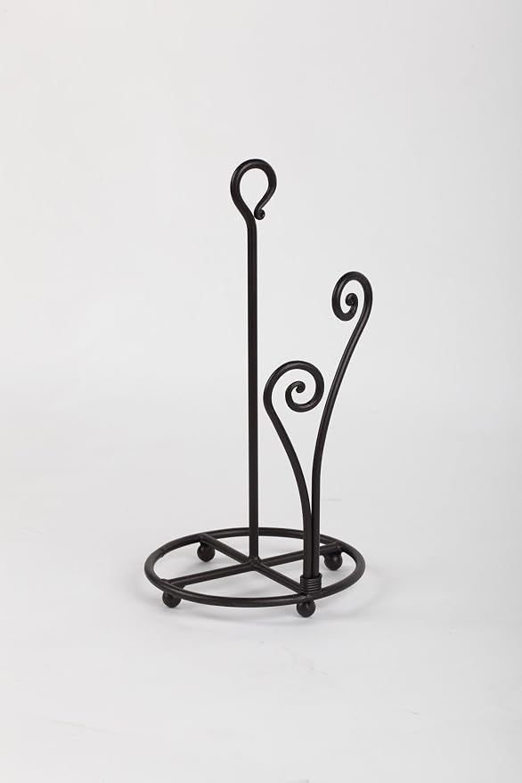 Matte Black Paper Towel Holder Non-Slip Base Countertop | Decorative Farmhouse Paper Roll Holder, Rustic Metal Modern Stylish Accent Durable Stand for Kitchen, Bathroom (Heart Shaped) - Image 7