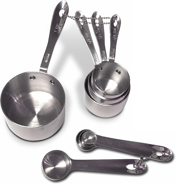 All-Clad Stainless-Steel 8 pc. Standard-Size Measuring Cup & Spoon Combo Set - Image 8