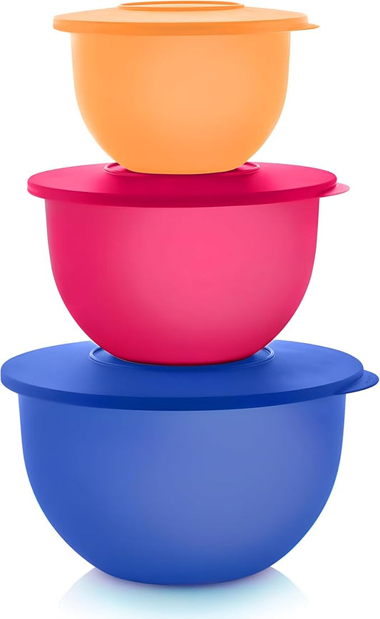Tupperware Brand Impressions 6-Piece Classic Bowl Set (3 Bowls + 3 Lids) - Dishwasher Safe & BPA Free - Airtight, Leak-Proof Food Storage Containers for Fridge & Pantry by Tupperware