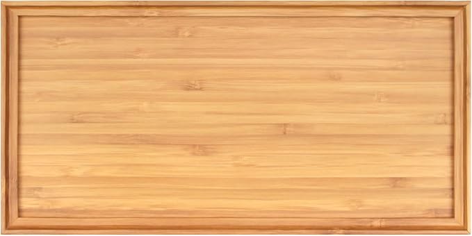 BambooMN Organic Bamboo Serving Tray, Vanity, Tea, Appetizers, Snacks, Charcuterie Board, 11"x5.5"x0.6" - 30 Trays by BambooMN