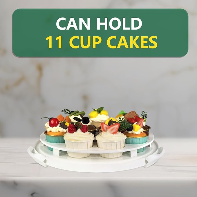 2 Pack Pie Carrier with Lids and Handles, Loadable Cupcake or Pizza Storage Containers, Includes Insulated Bags and Insulated Non-Slip Pads, Perfect for Transportation (Green) - Image 4
