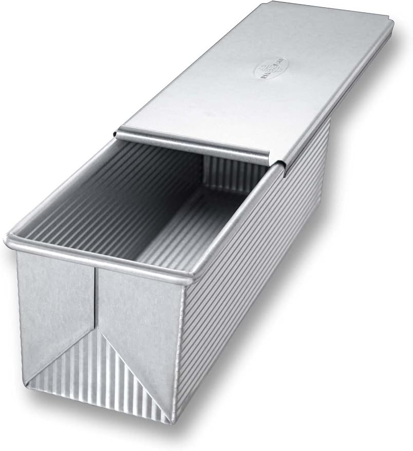 USA Pan Pullman Loaf Pan, 9 x 4 x 4, Aluminized Steel (Pack of 3) - Image 2