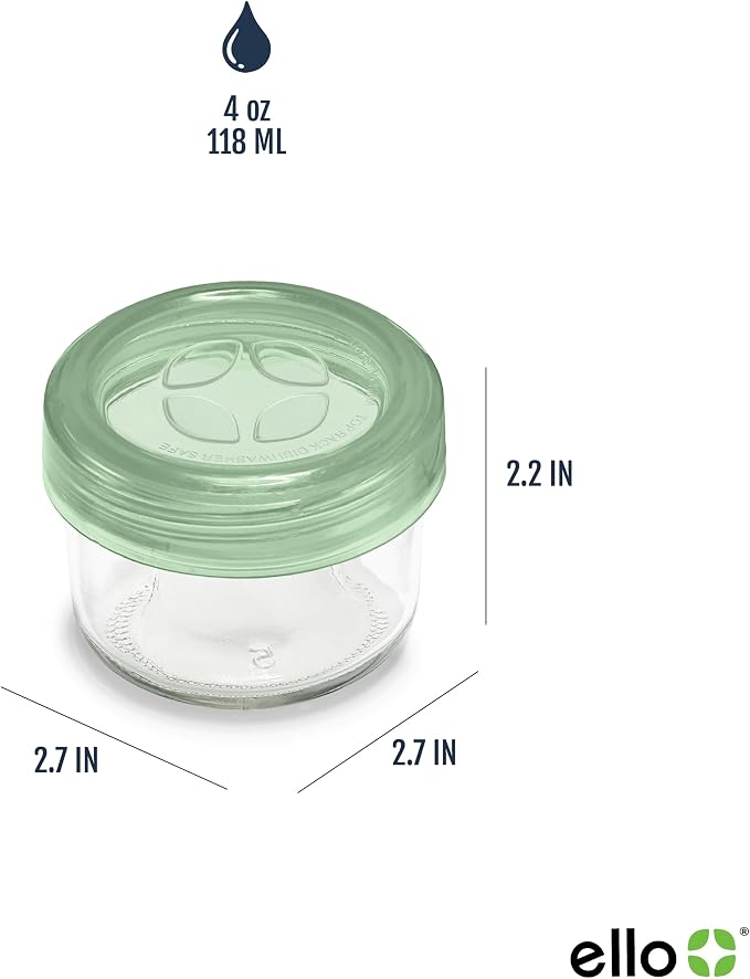 Ello Color Lock Glass Meal Prep Sets Leak-Proof Glass Food Storage Containers with Airtight BPA-Free Plastic Lids, Dishwasher, Microwave, and Freezer Safe - Image 4