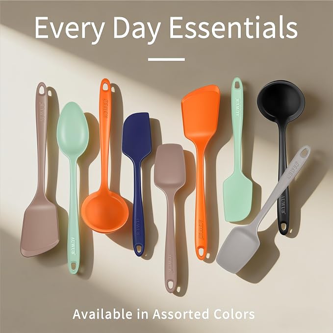 5PCS Silicone Kitchen Utensils Set, Heat Resistant Spatula Set | Cooking Tools Made of Food Grade BPA Free Silicone, Heat Resistant Design Protects Nonstick Cookware for Everyday Meals - Image 6