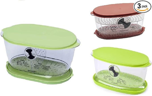 Progressive International Ultimate Keeper Set - Collapsible Produce, Fruit and Vegetable and Berry Keeper( Set of 3) by ProgressiveInternational