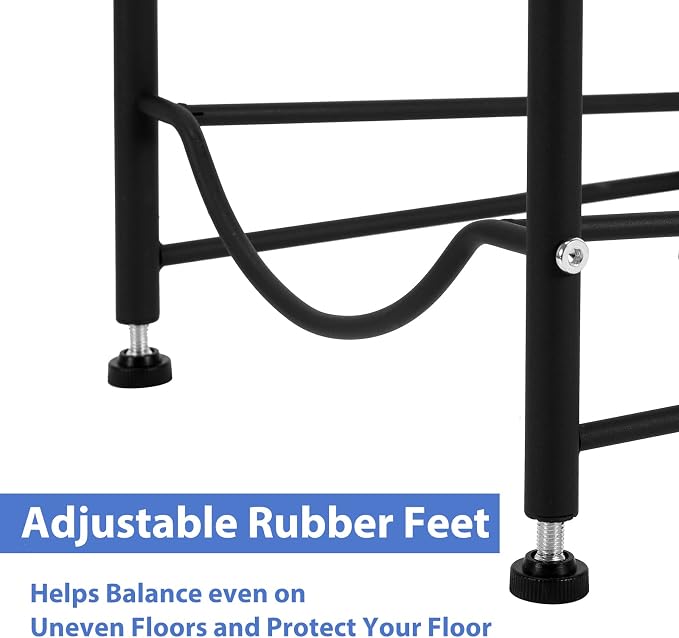 smusei 5 Gallon Water Bottle Holder - 5 Tier Detachable Cooler Jug Holder Storage Rack - Heavy Duty Gallon Jug Organizer for Home, Kitchen, Office, Breakroom - Black - Image 6