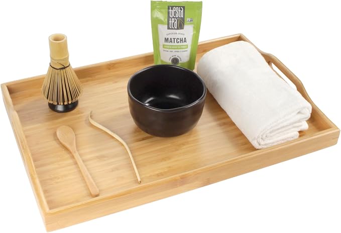 Bamboo Serving Tray with Handles - 17" x 12.5" x 2" - 30 Trays - Image 3