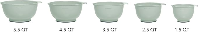 KitchenAid Classic Mixing Bowls, Set of 5, Pistachio - Image 3